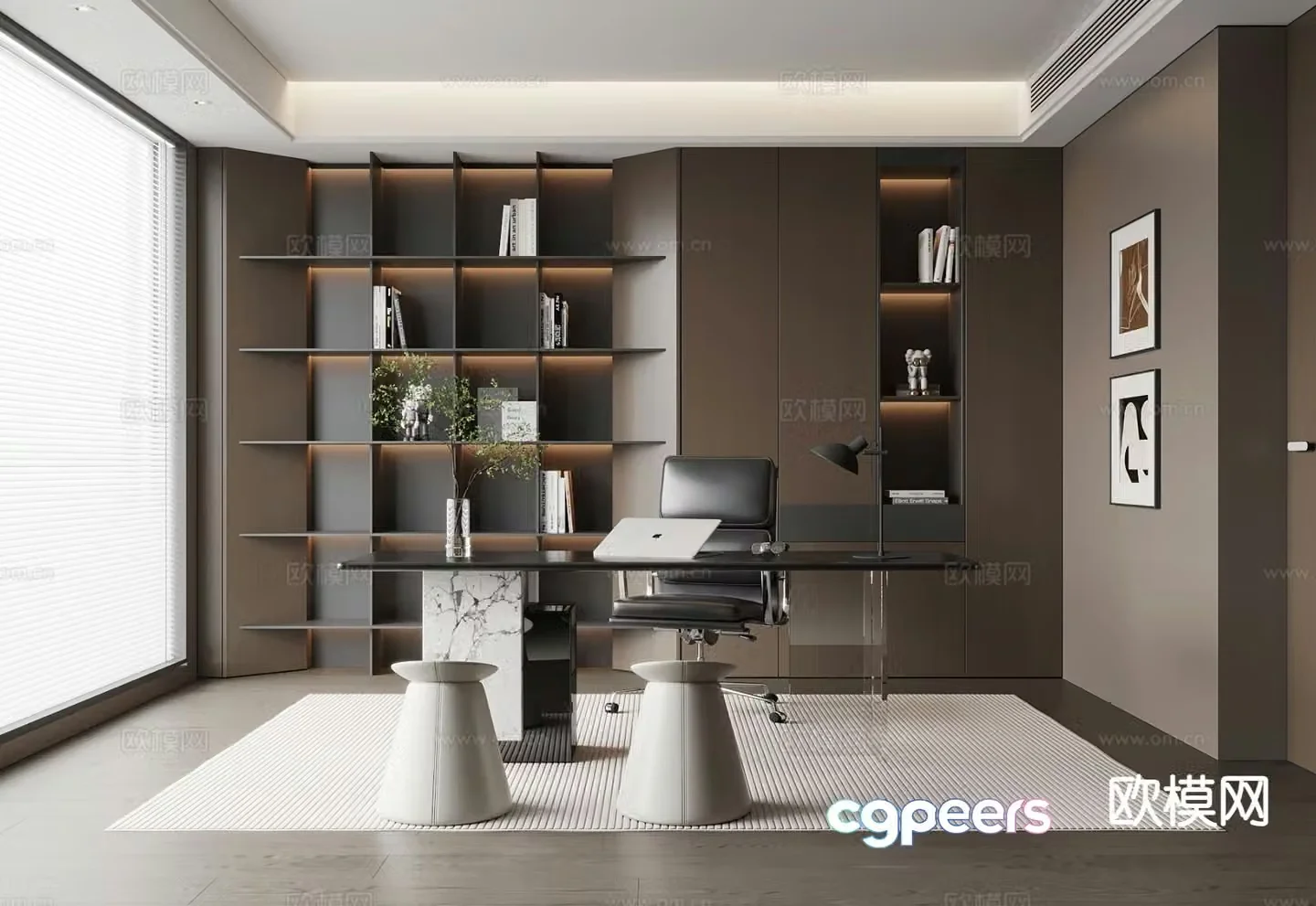Italian minimalist study 3D model