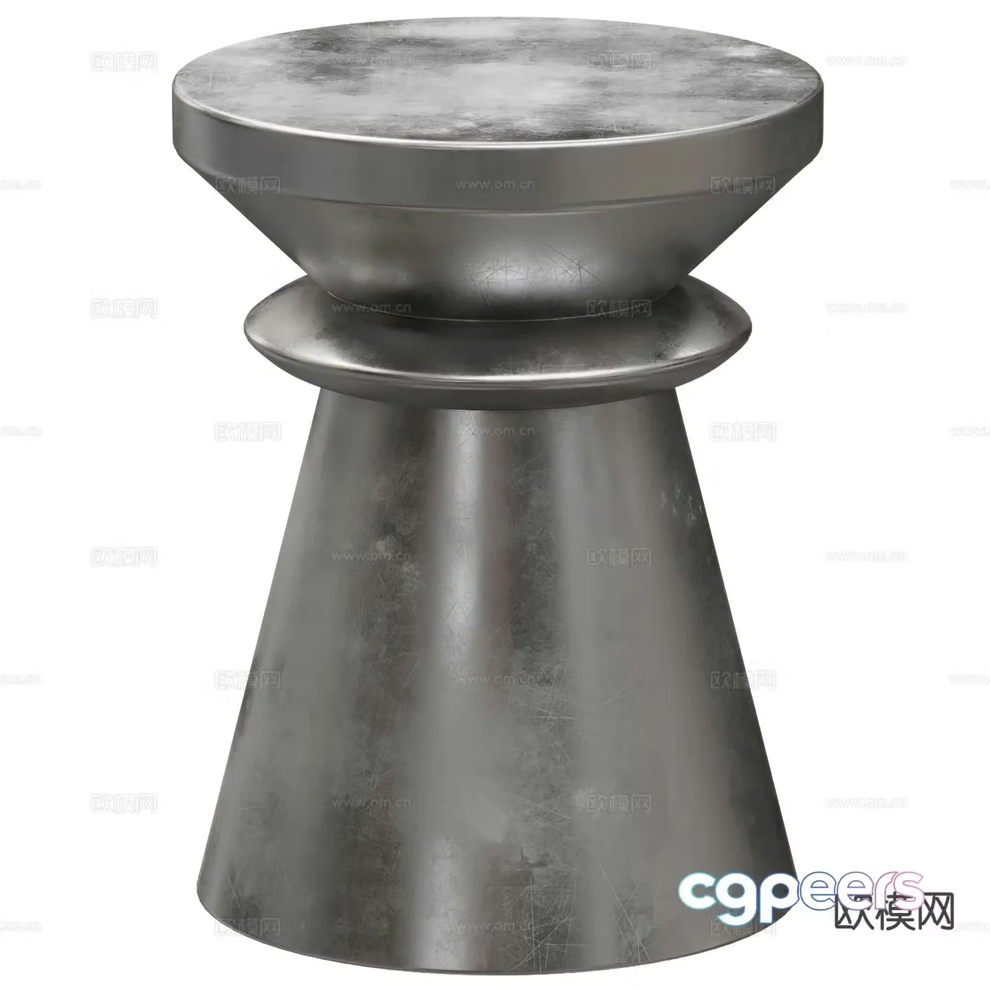 Modern corner table side table round table table table 3D model