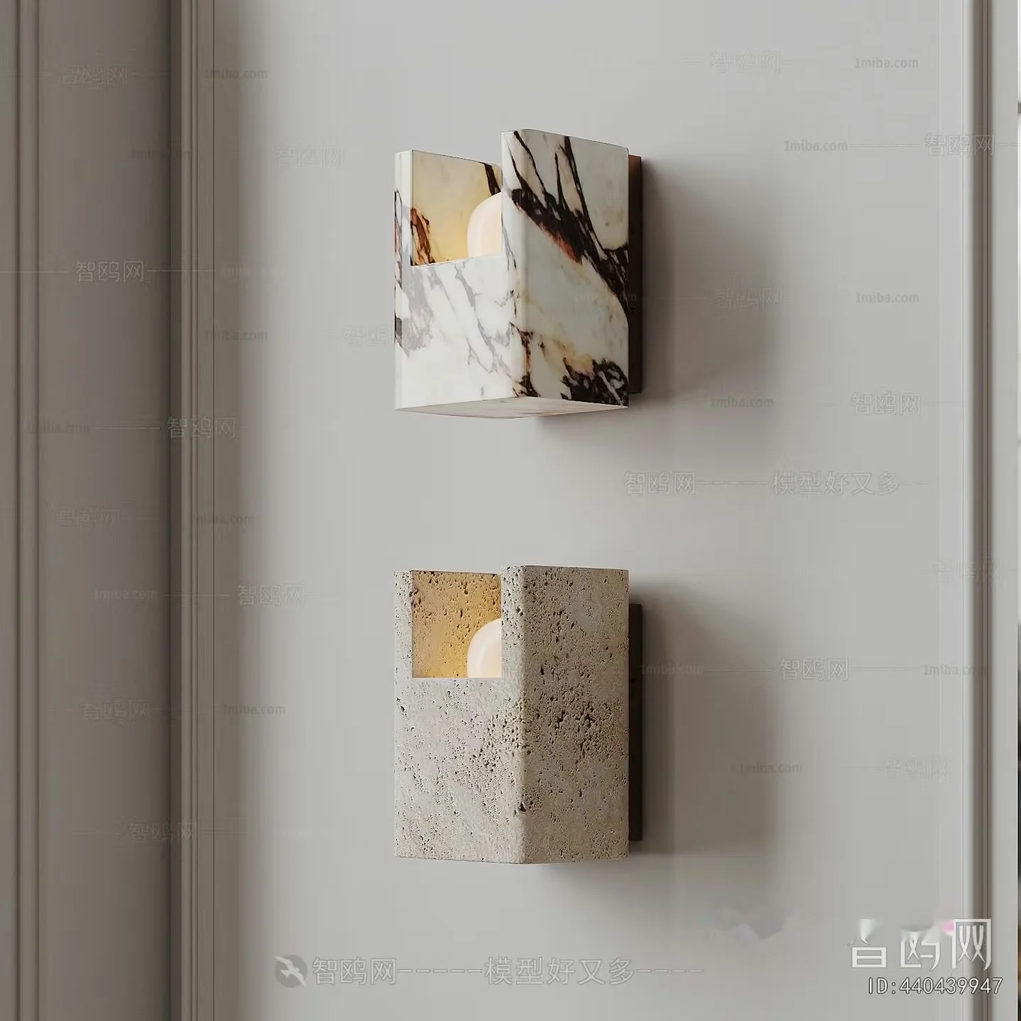 Modern Marble Light Fixtures 3D Model – 17987 – VRAY Render