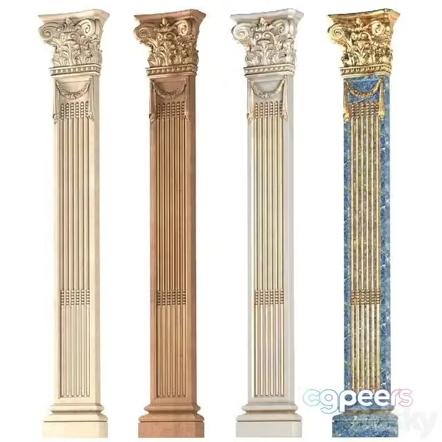 3ds Max Free – Pilaster in classic style