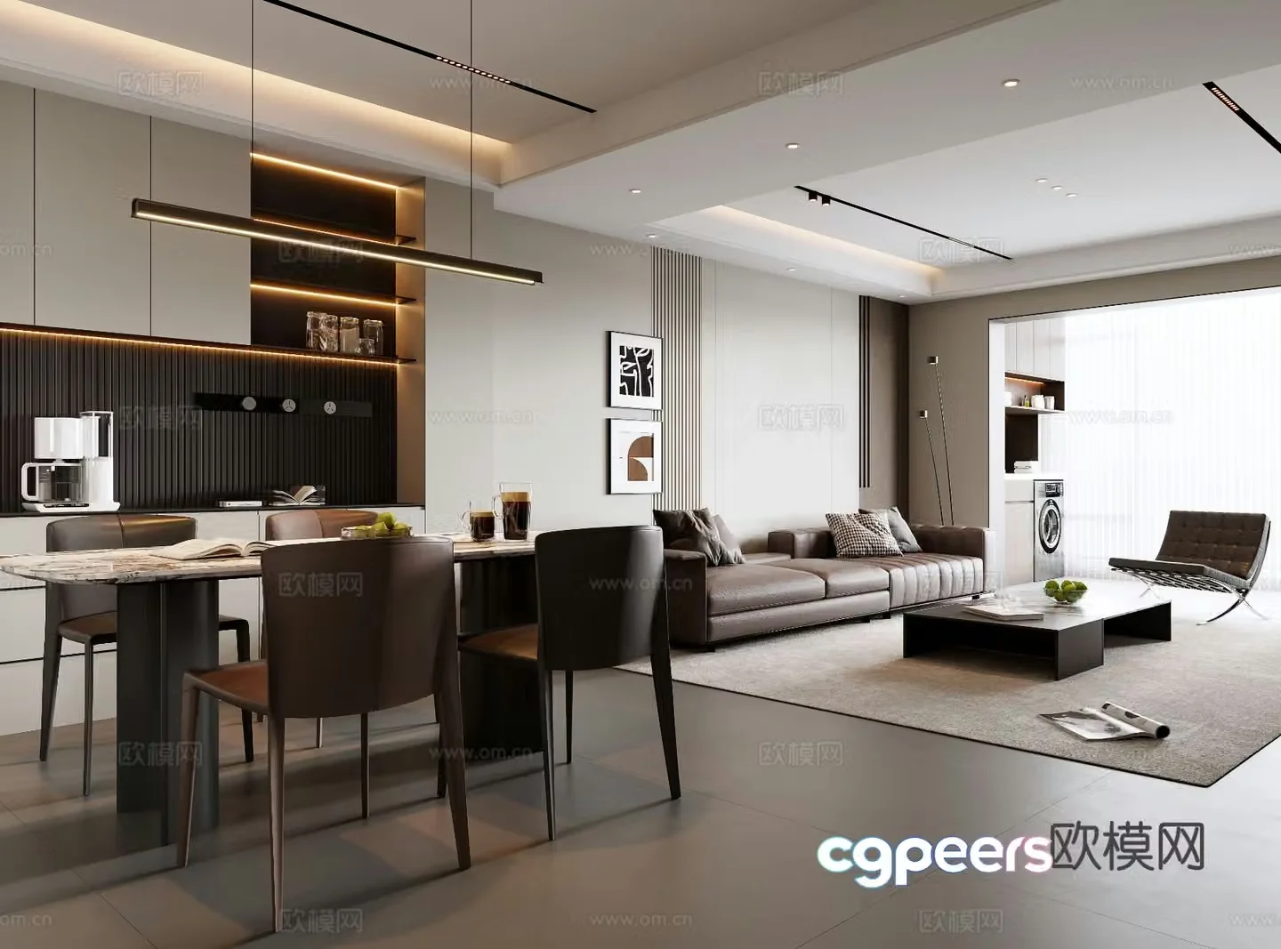 Italian restaurant 3d model