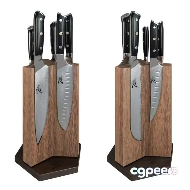 3ds Max Free – Zelite knives set