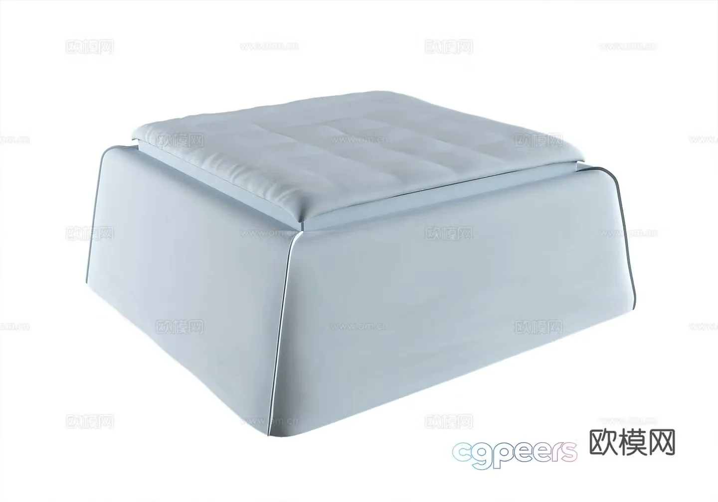 Modern bed stool 3d model