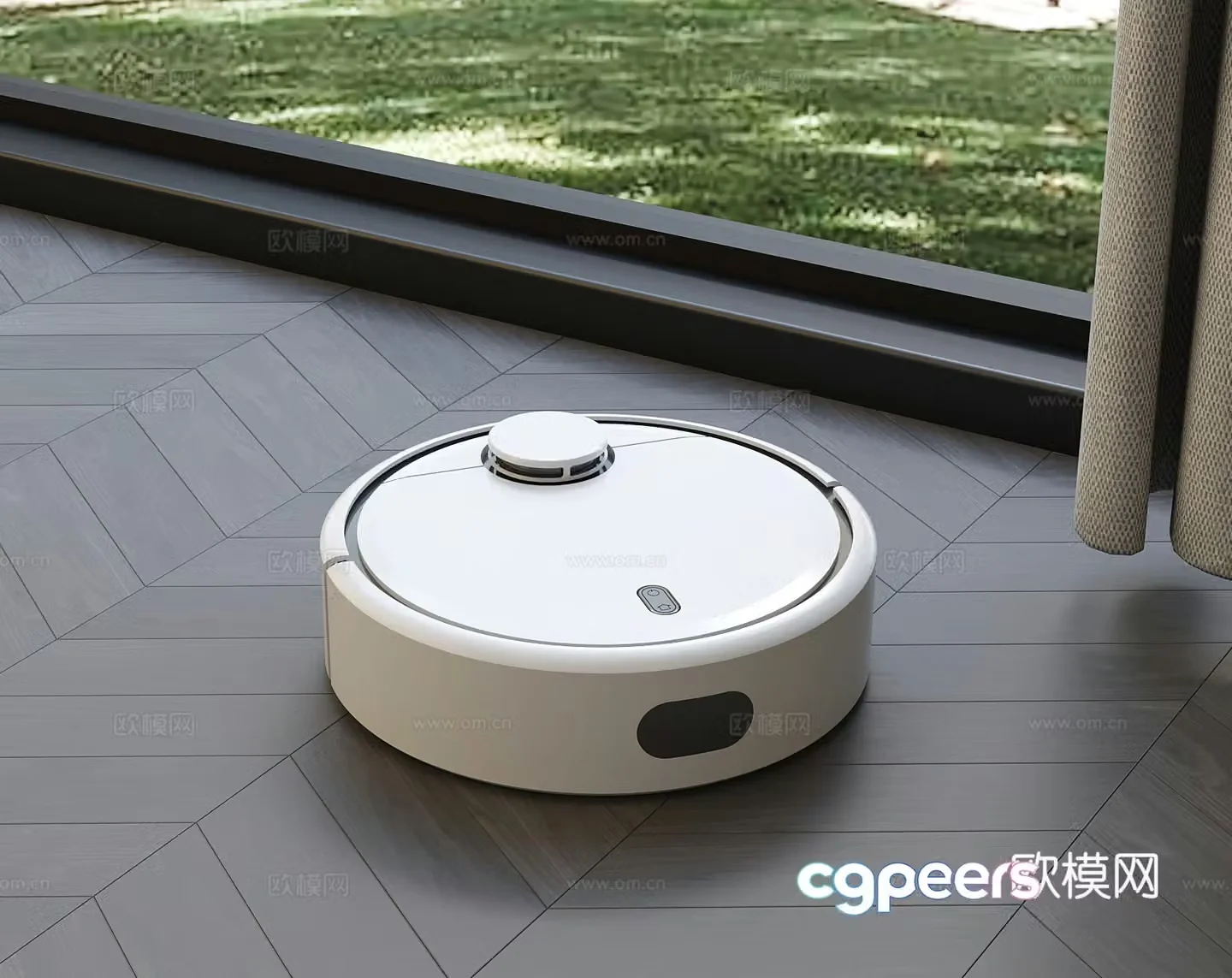 Sweeping robot Modern sweeping robot 3D model