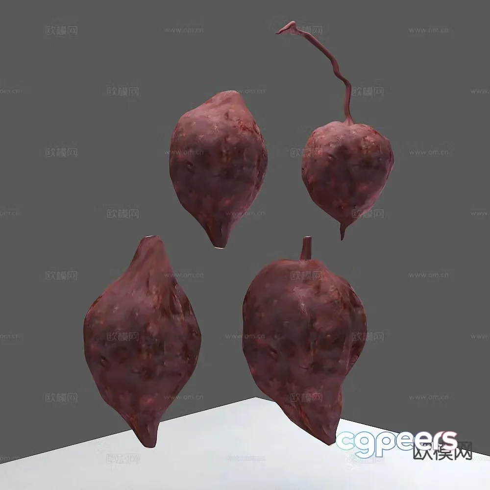 Chinese medicine Polygonum multiflorum 3D model