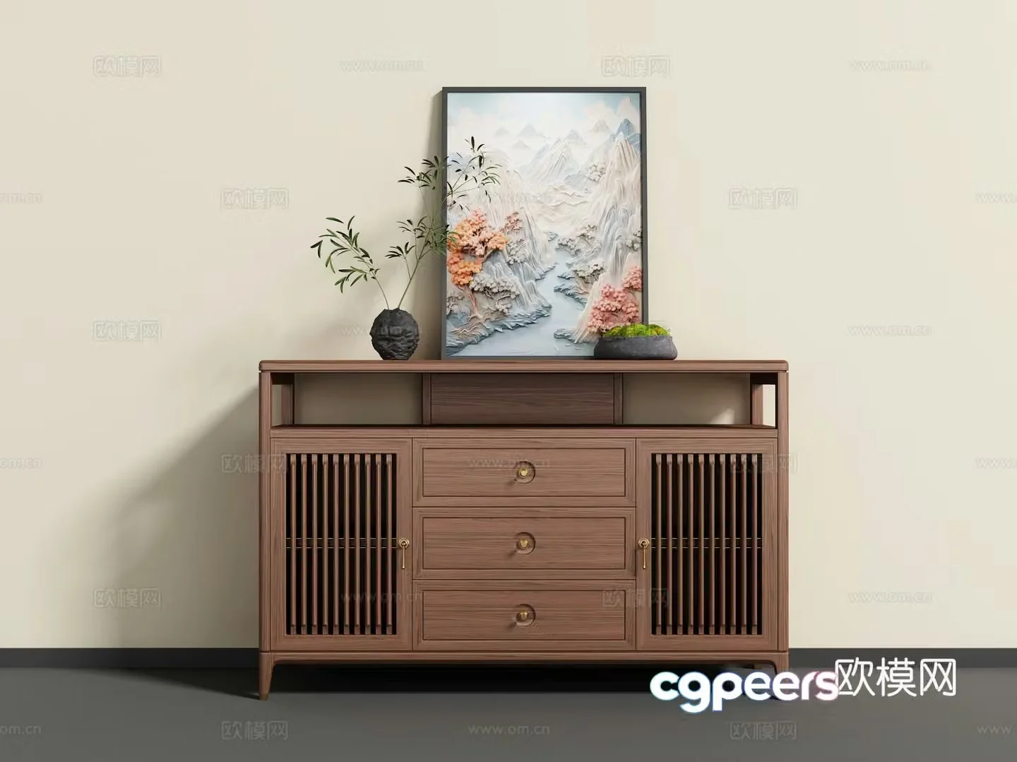 New Chinese sideboard 3D model