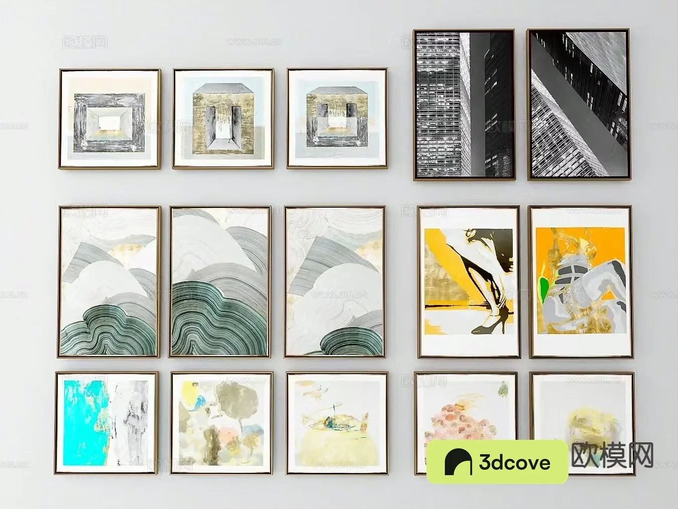 Modern art painting decorative painting