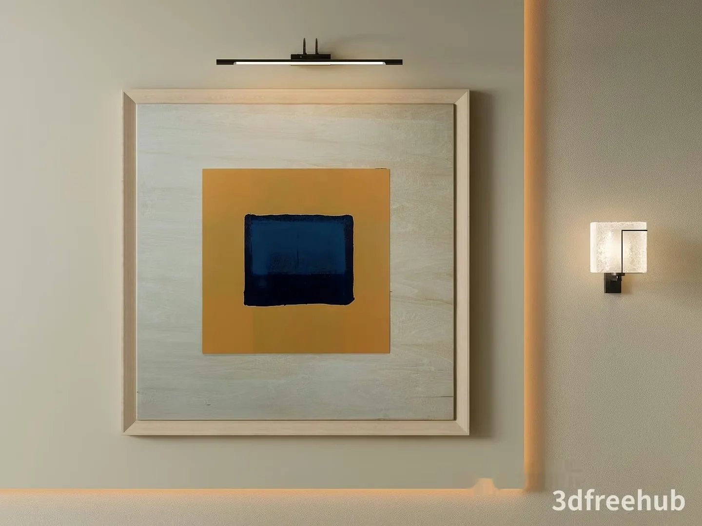 Modern Wall Art 3D Model – 19300 – VRAY Render