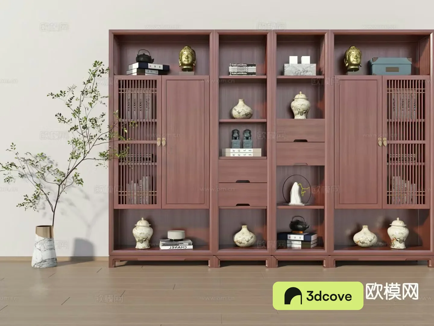 New Chinese style Bogu rack display rack