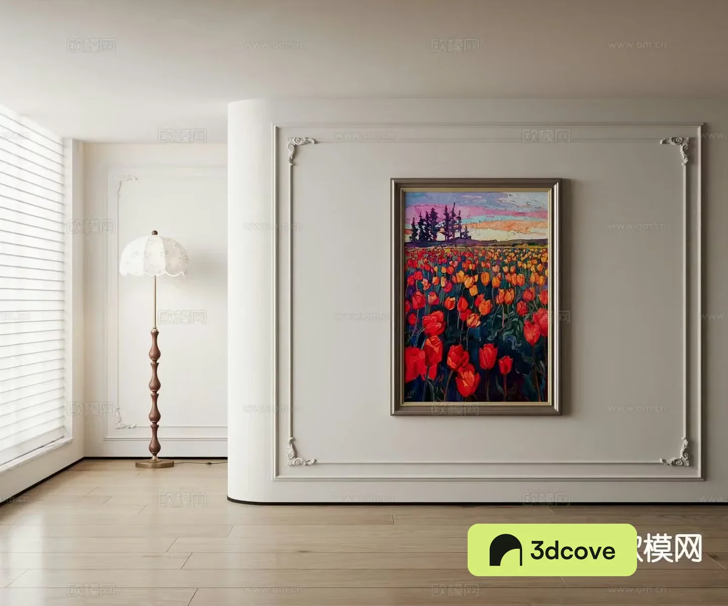 American decorative painting flower hanging painting