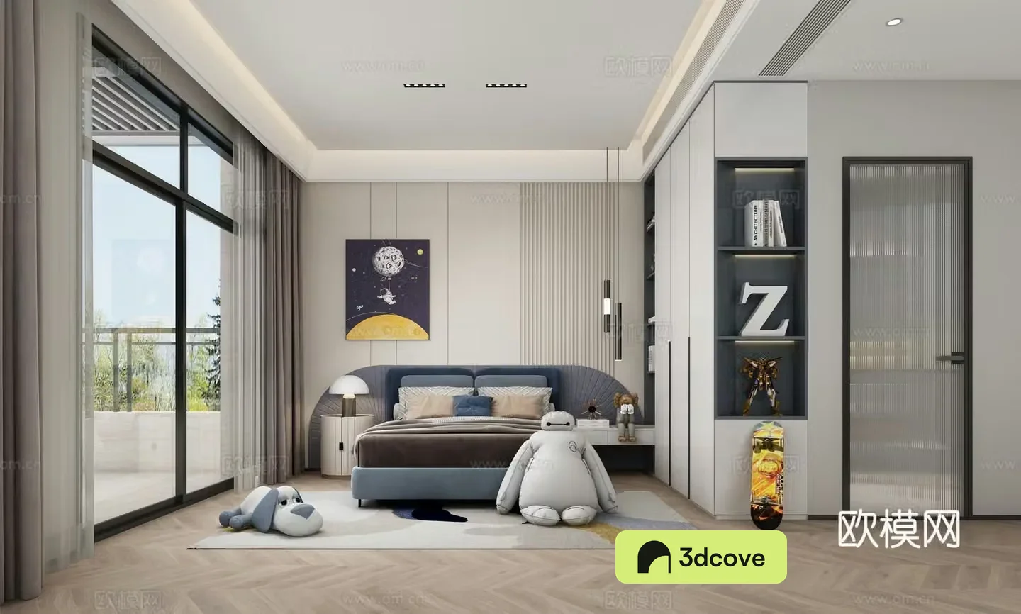 Modern boy room