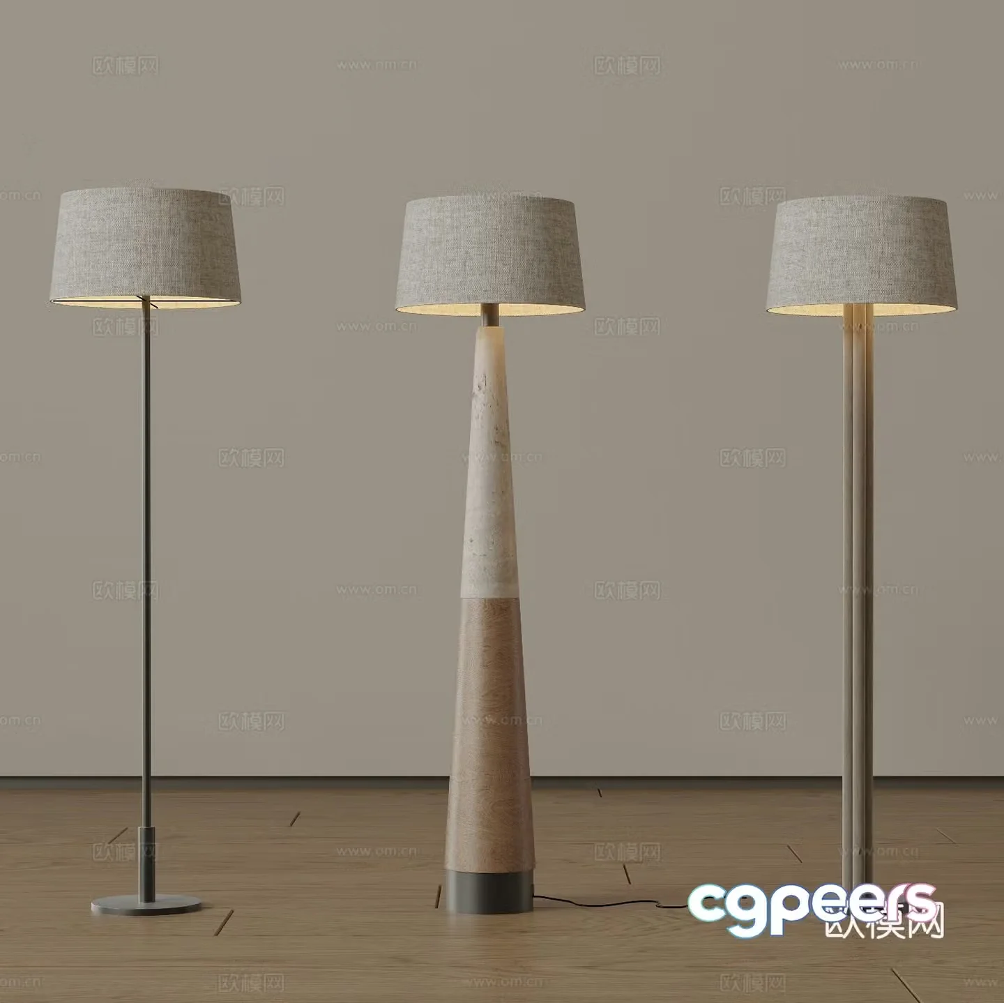 Modern medieval floor lamp Minimalist floor lamp Italian floor lamp Art floor lamp Creamy wind fall 3D model