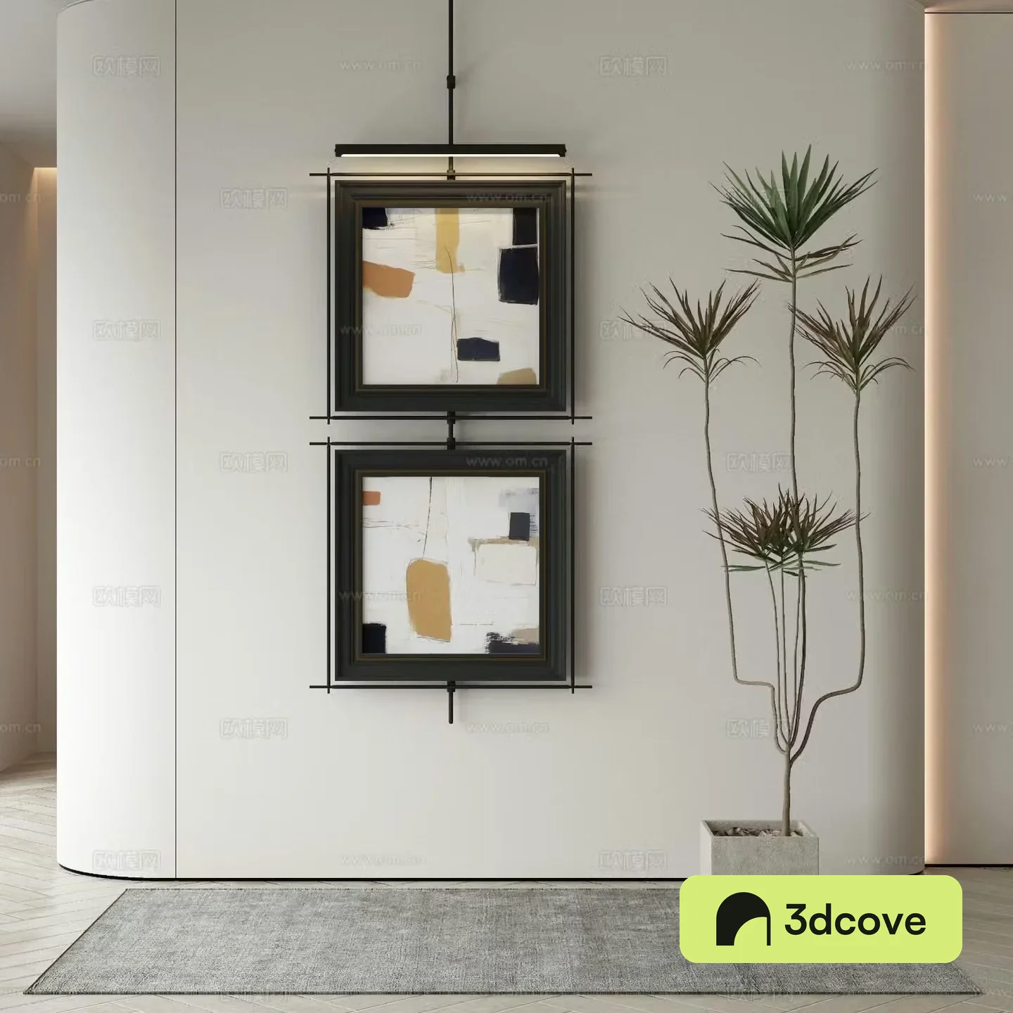 Modern texture painting decorative painting
