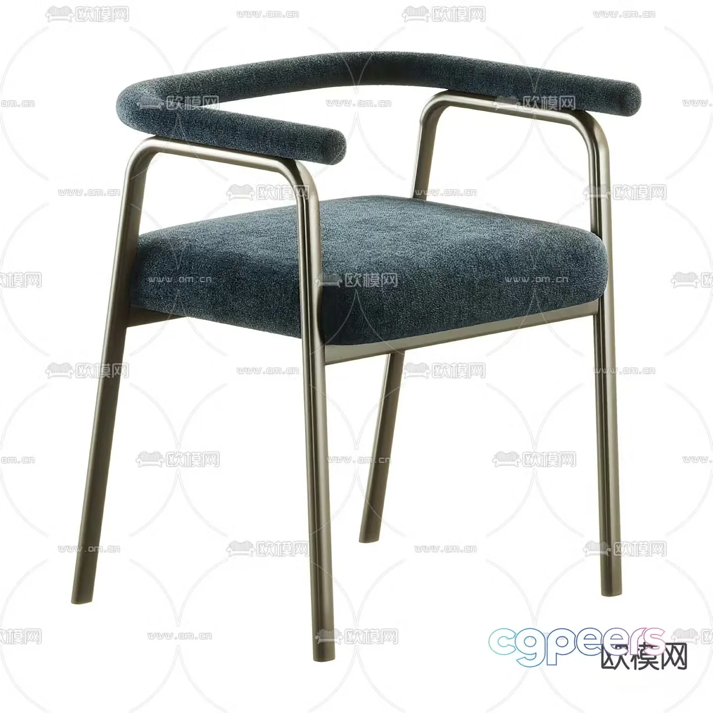 Ecto chair dining chair 3d model