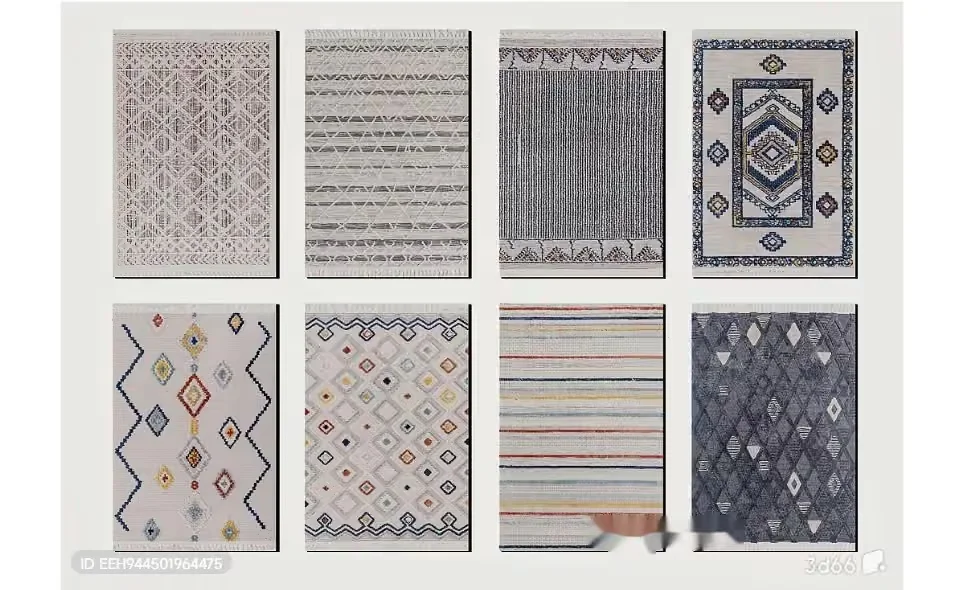 Examples Of Correct Answers: Modern Rugs 3D Model – 17841 – VRAY Render