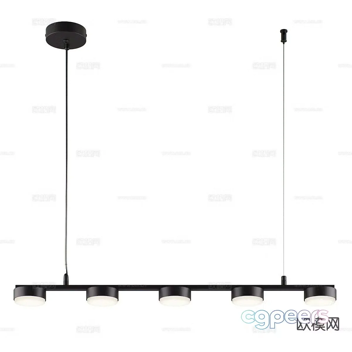 Simple chandelier hall chandelier 3d model