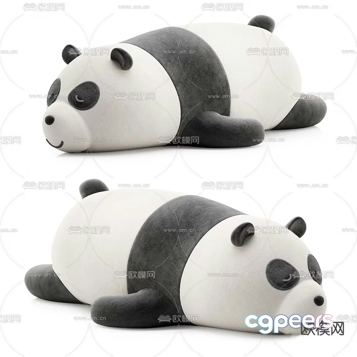Red panda doll plush doll 3d model