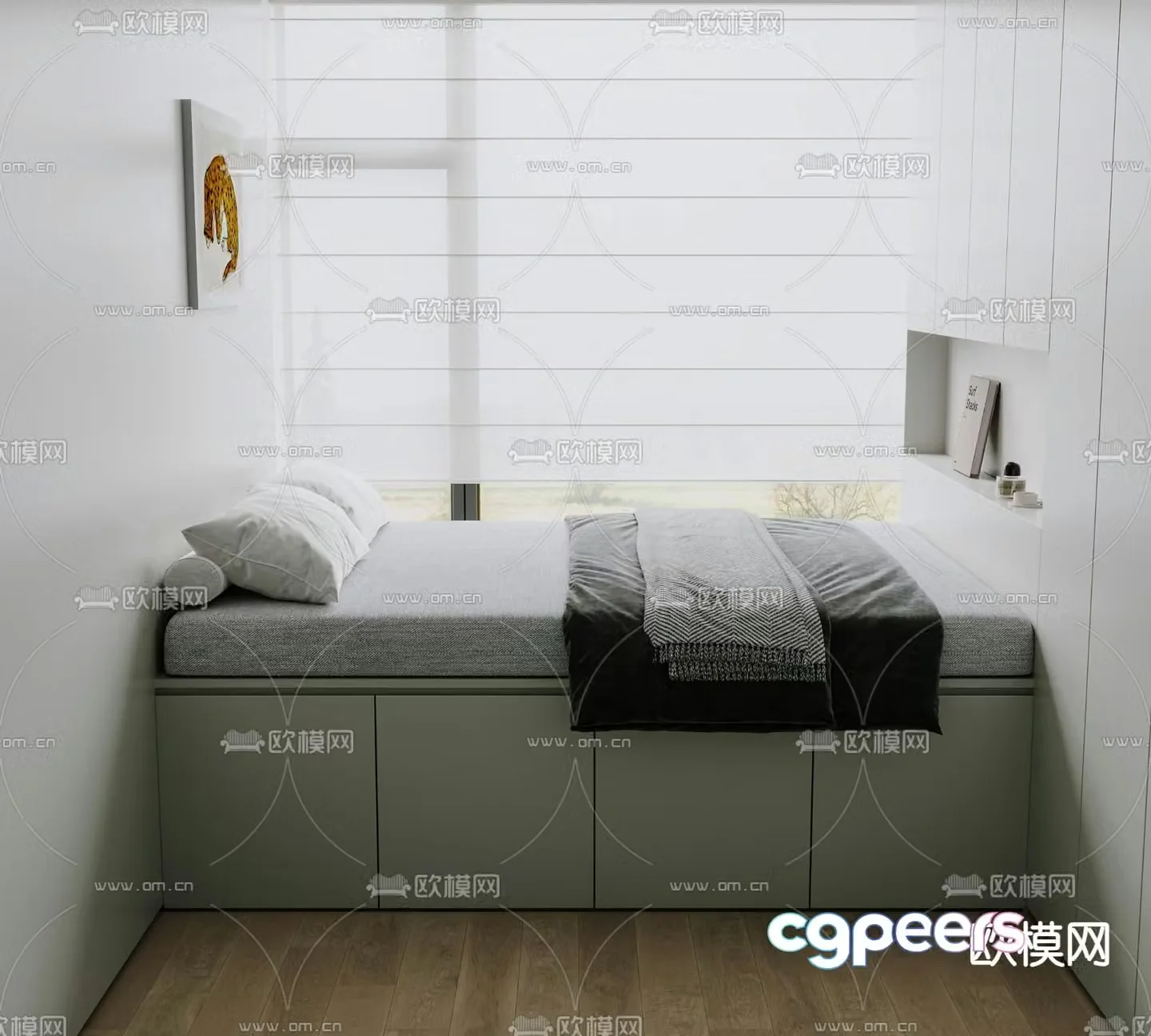 Children’s bed tatami bed 3d model