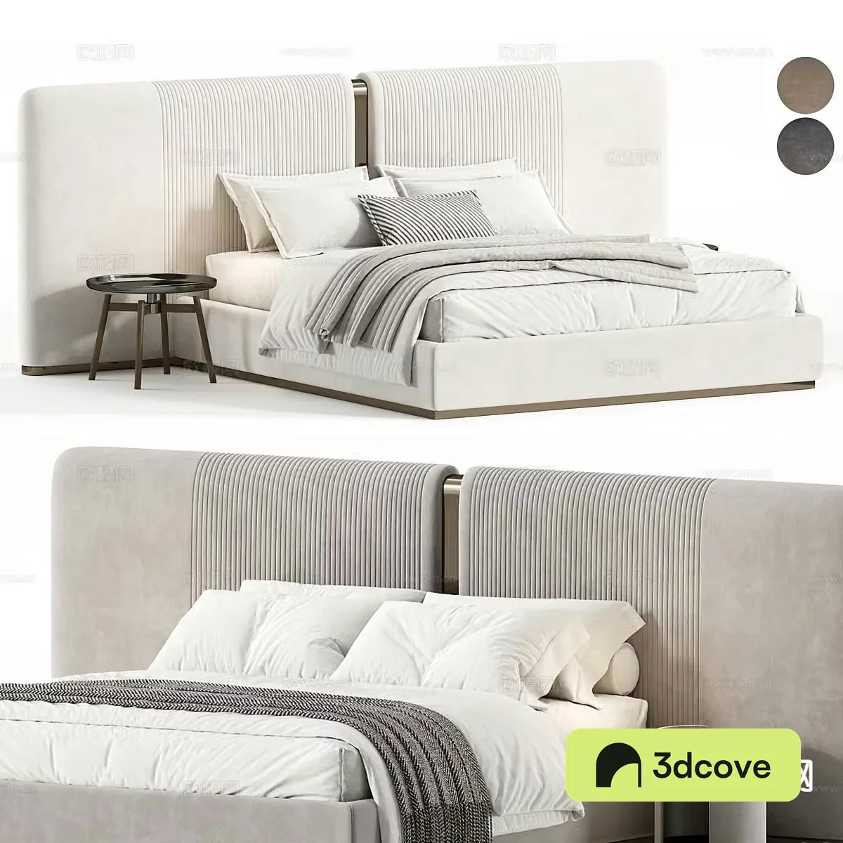 Double modern double bed