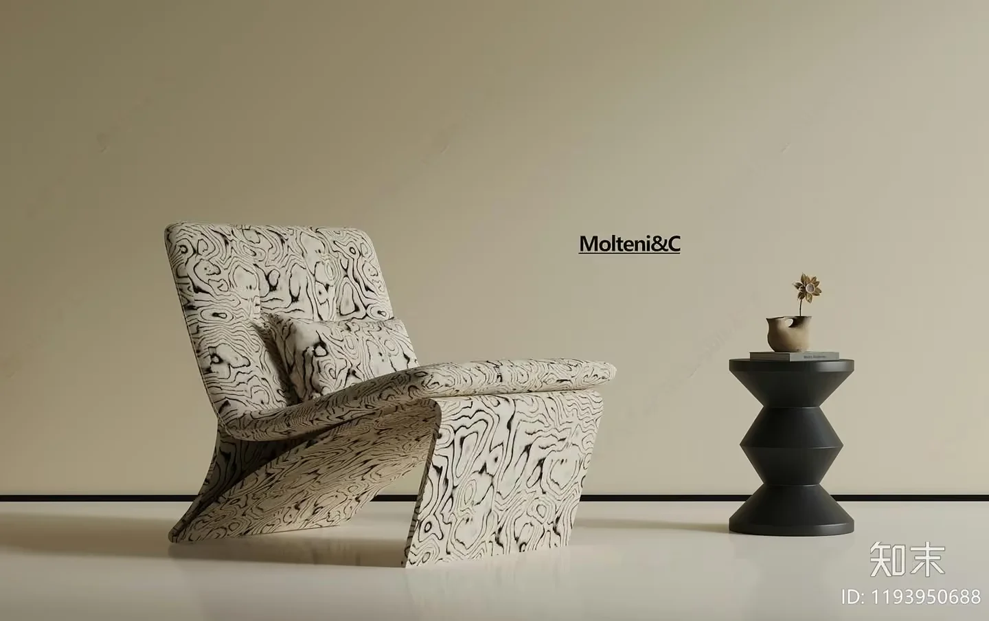 Modern Lounge Chair 3D Model – 19495 – VRAY Render