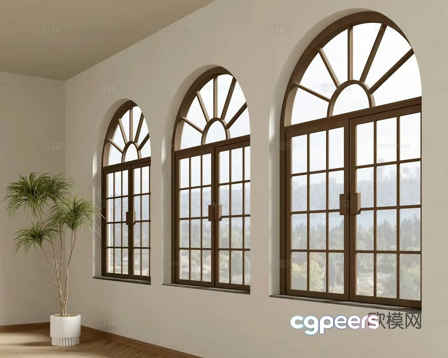 French window European window 3D model
