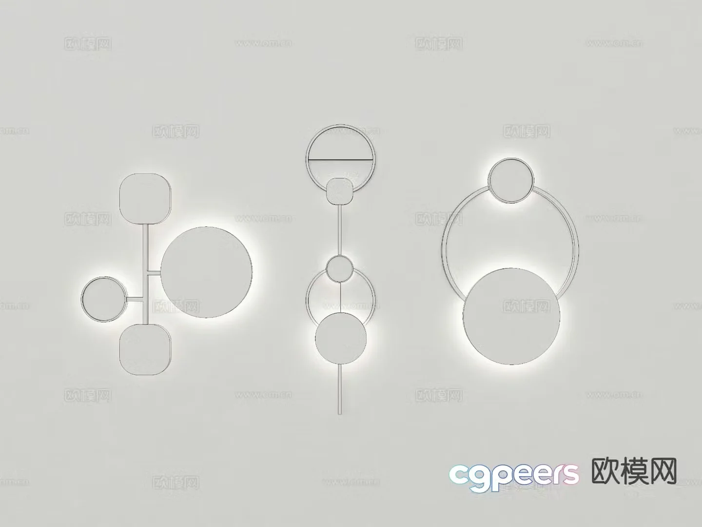 Light luxury wall lamp 3D model