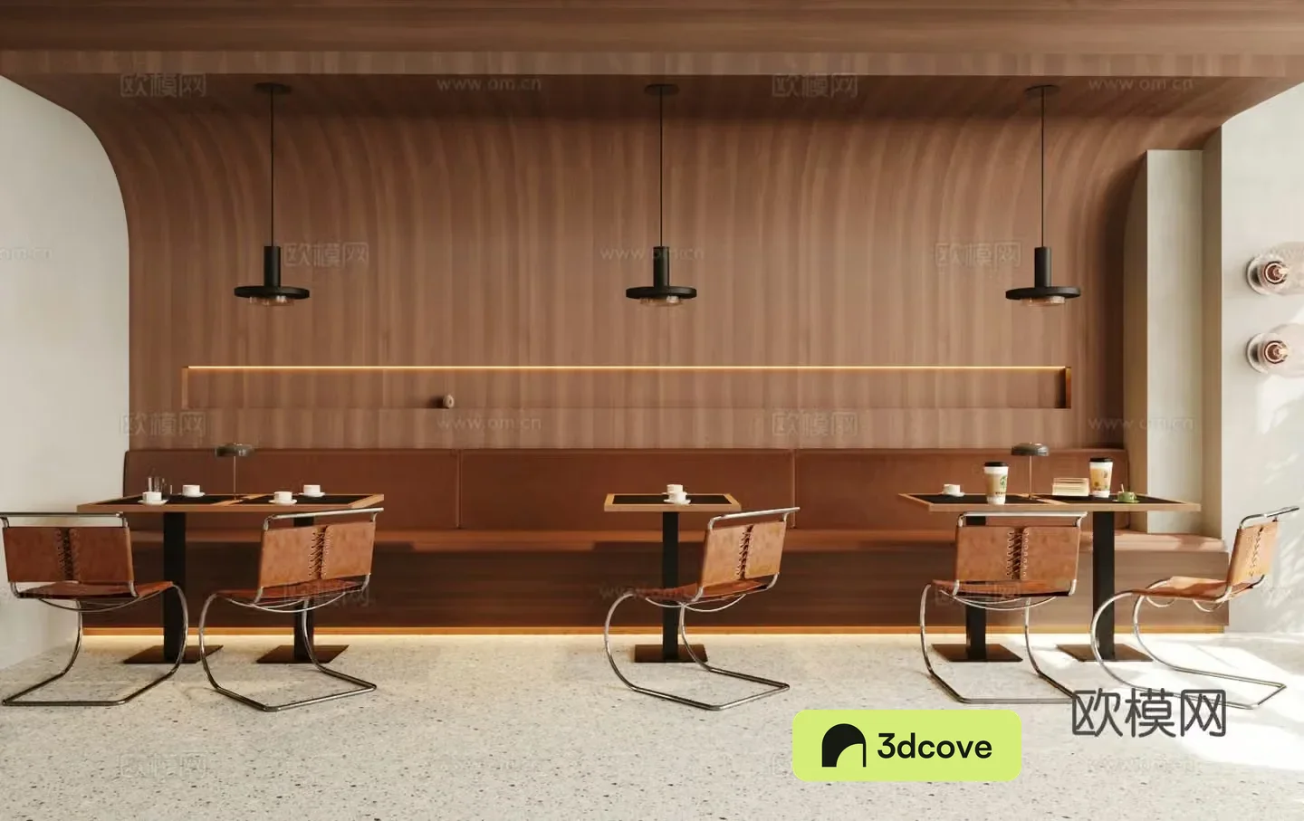 Log-Wind Cafe Box Cabinet Area Restaurant Box Cabinet Sofa Box Cabinet Area Box Cabinet Table and Chair