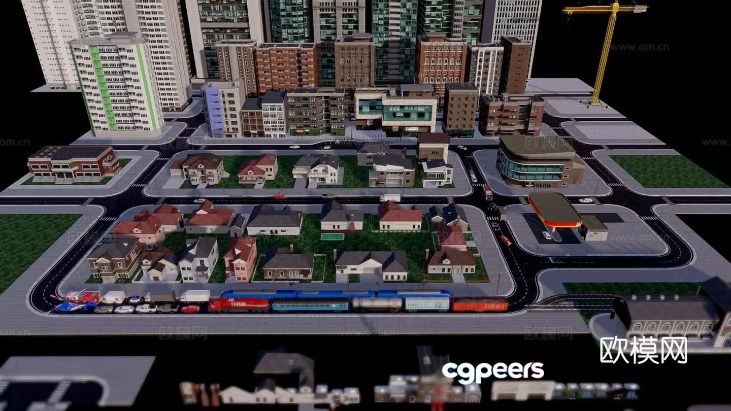 Game city 3d model