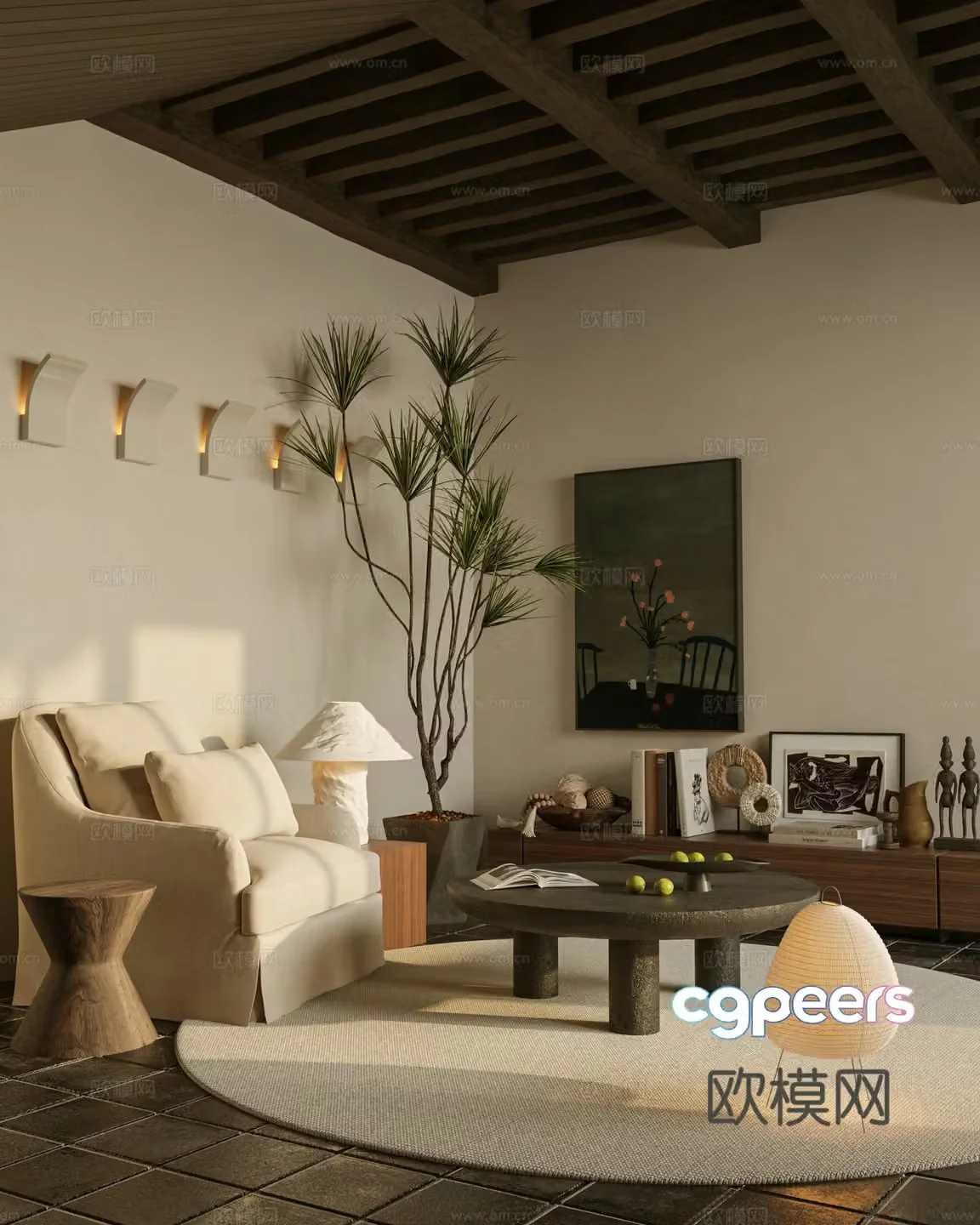 Wabijifeng B&B Lounge 3D model