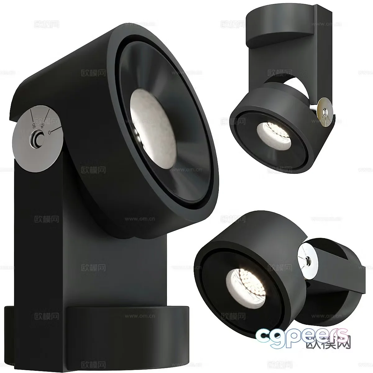 Modern WABI Outdoor Spotlight 3D Model