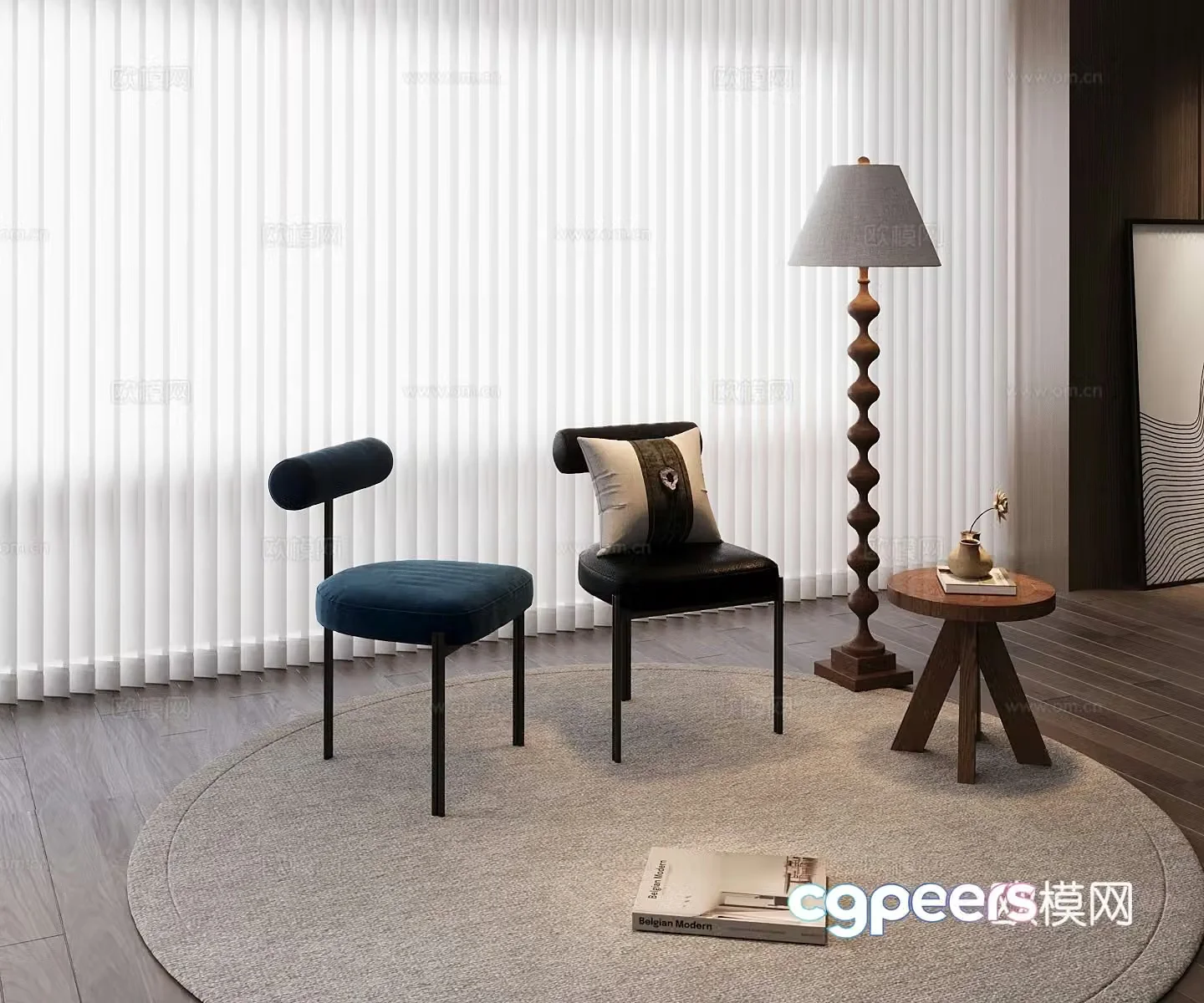 Modern leisure chair 3d model