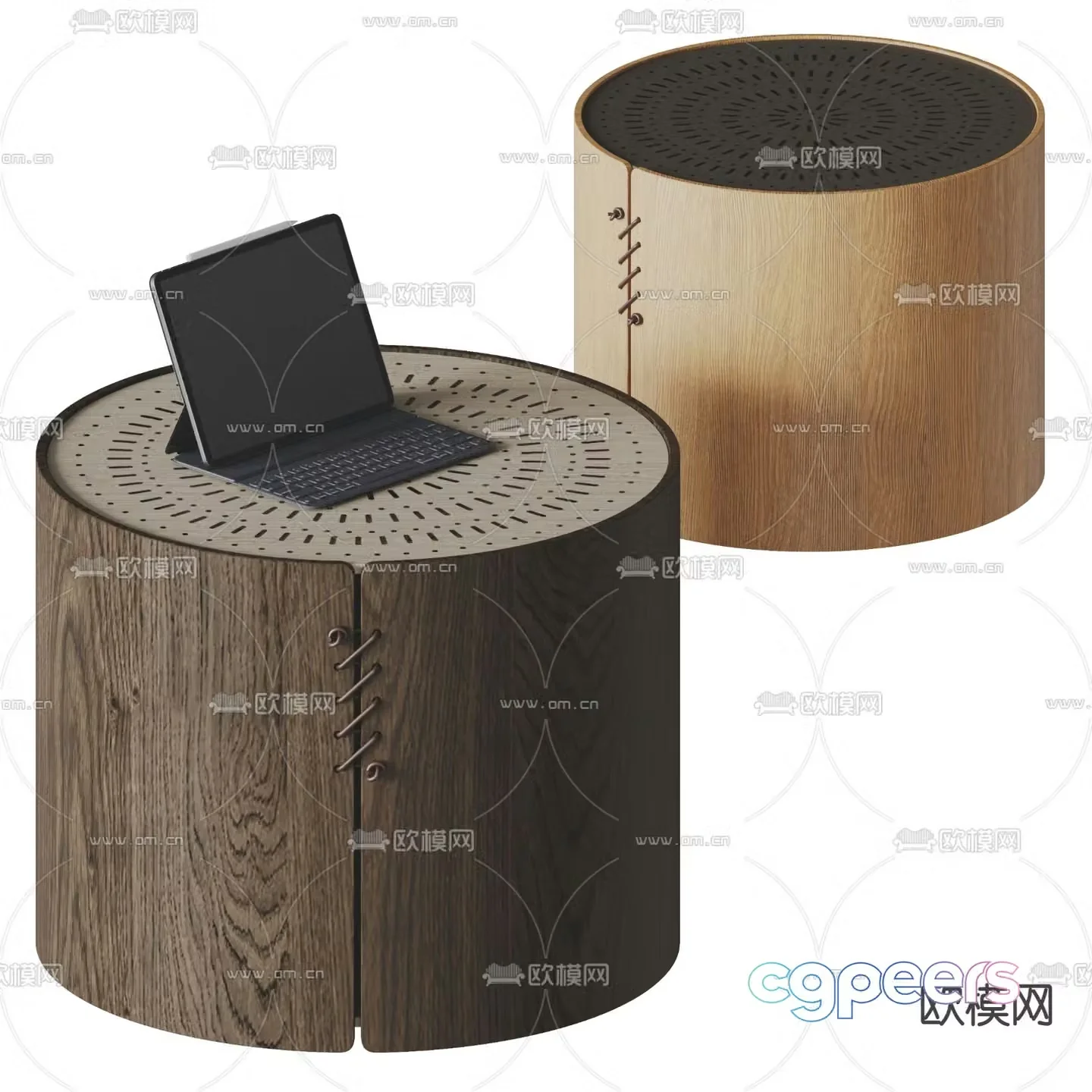 Soho wabi-sabi bedside table 3d model