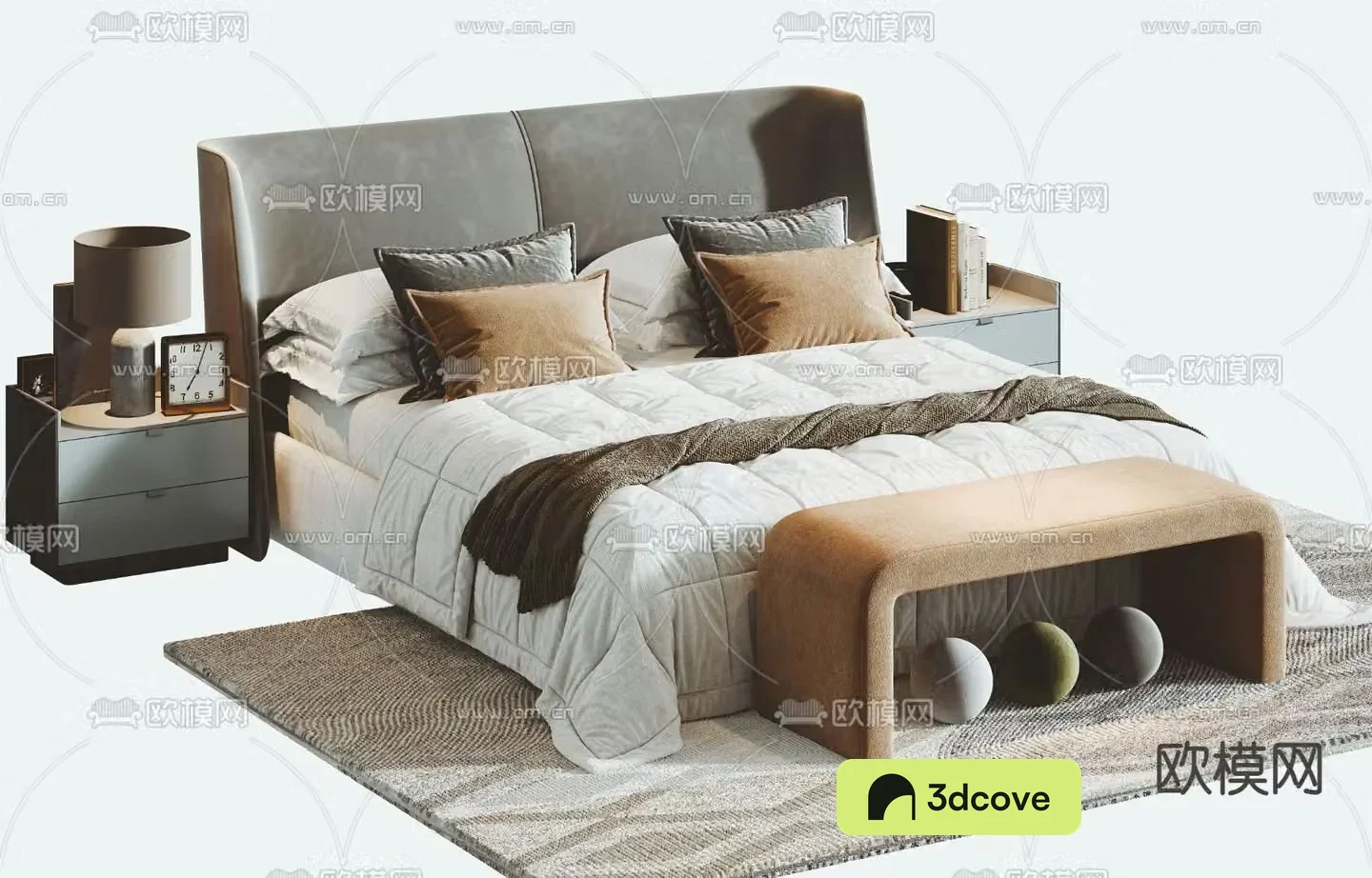 Modern double bed