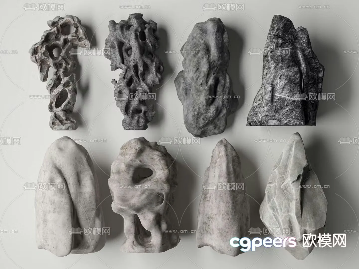 fake stone stones landscape stone stone 3d model