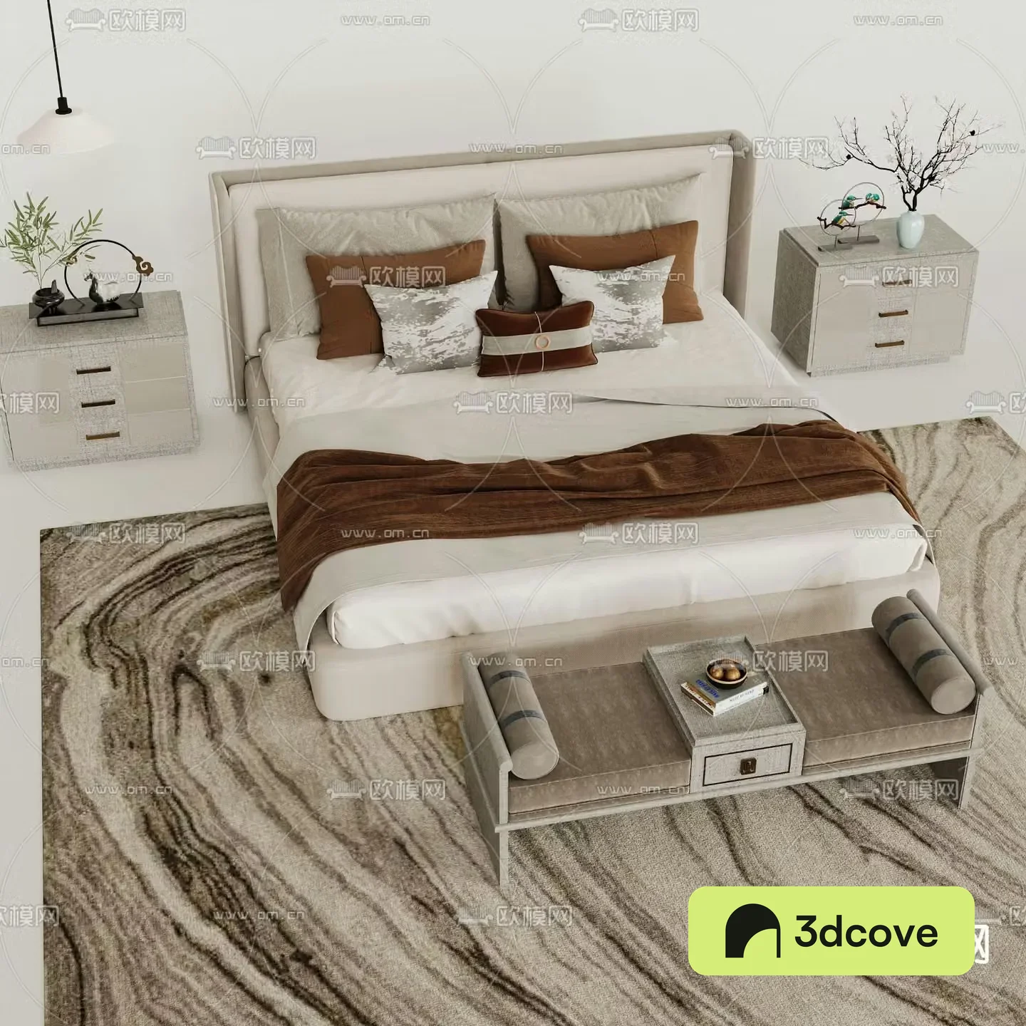 New Chinese style double bed