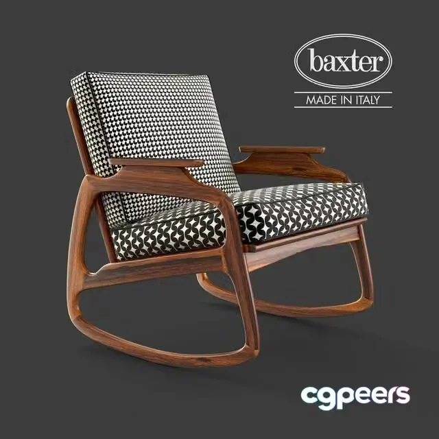 3ds Max Free – Baxter INGRID ROCKING ARMCHAIR
