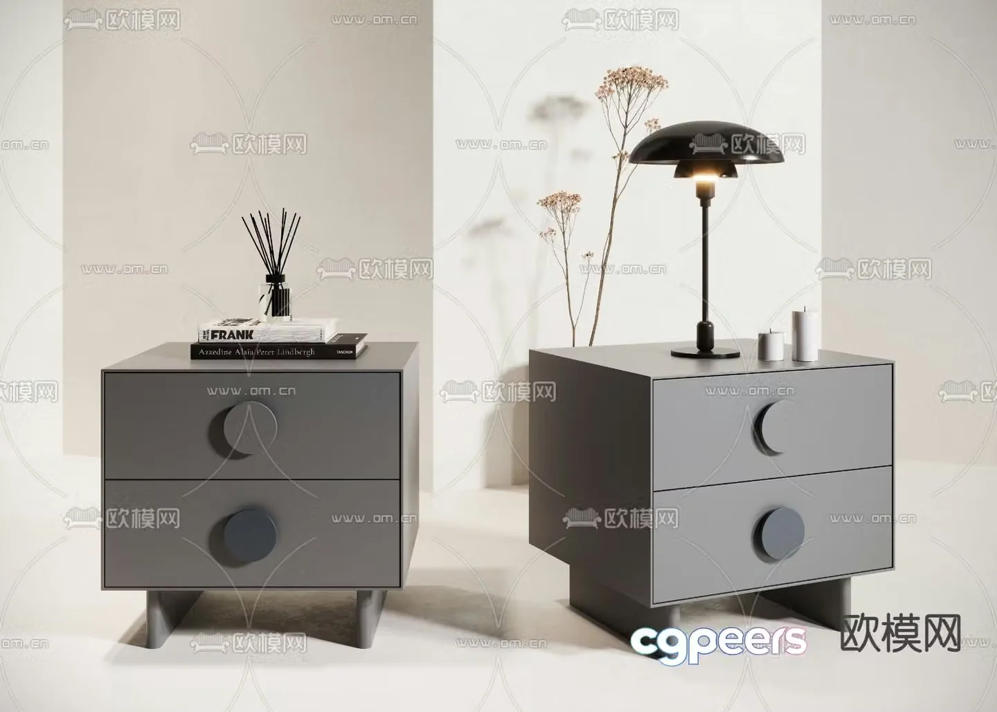 bedside table 3d model