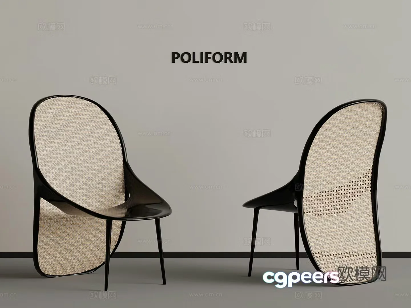19 new Chinese style leisure chair rattan leisure chair 3d model