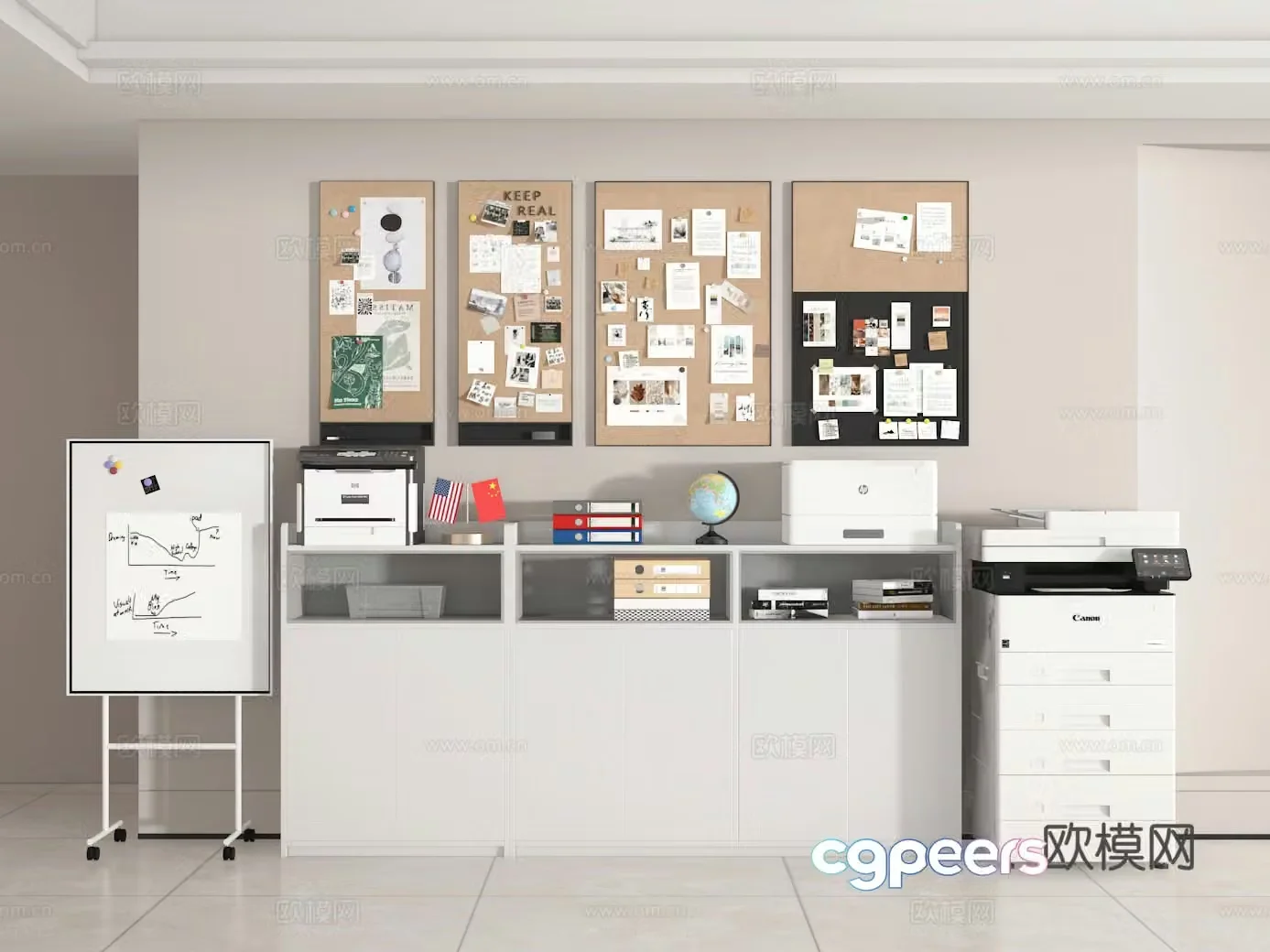 Office cabinet 3d model
