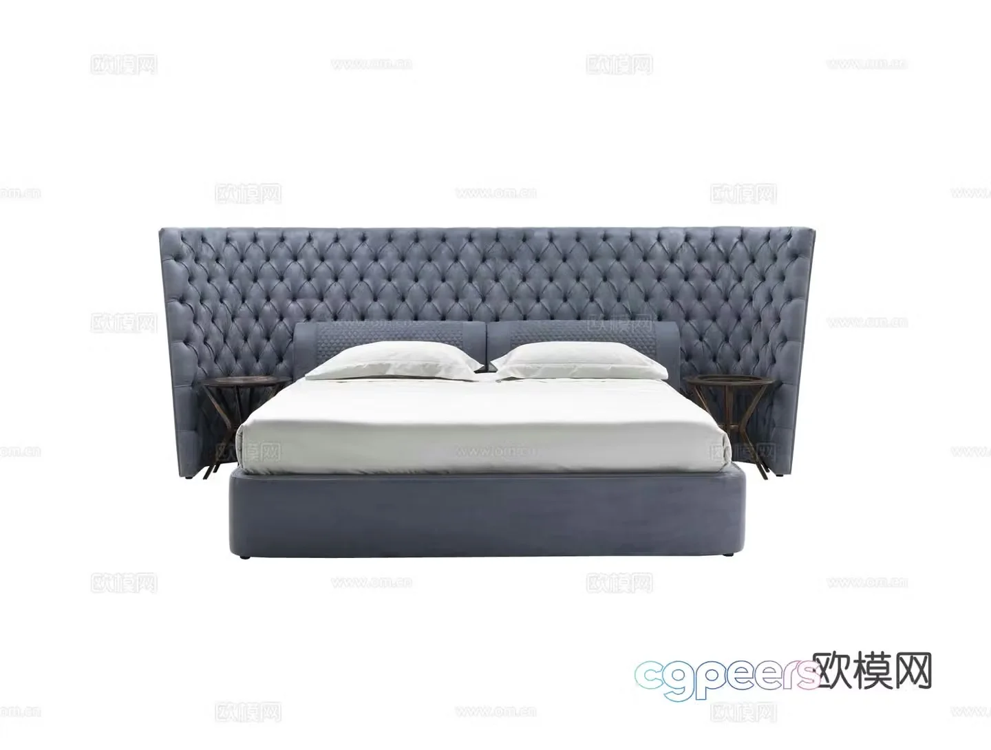 VittoriaFrigerio MEDICI LARGE Double Bed 3D Model