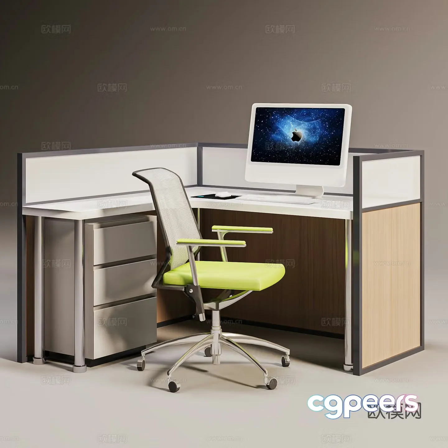 Modern office desk chair staff desk chair office chair staff chair book chair 3d model