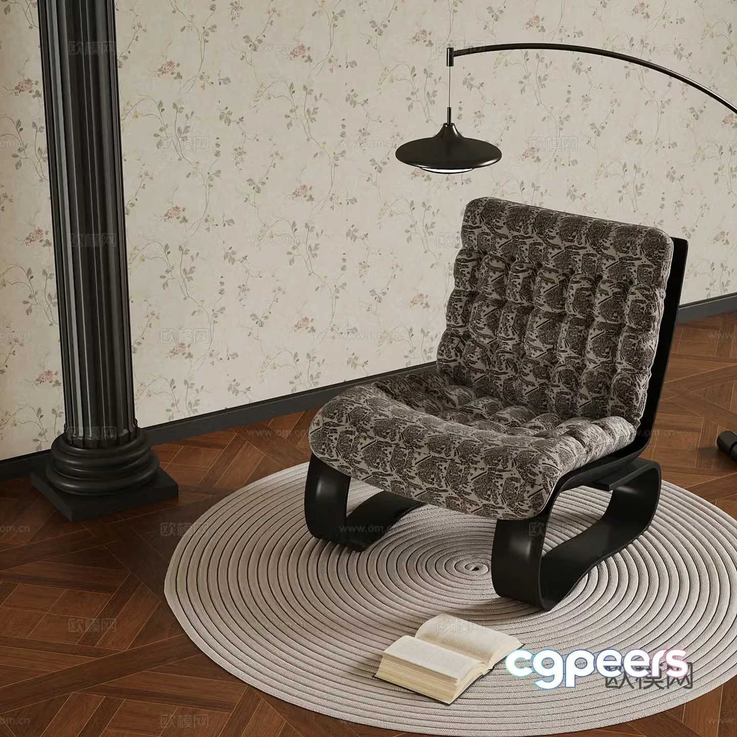Leisure Chair French Leisure Chair 3D Model