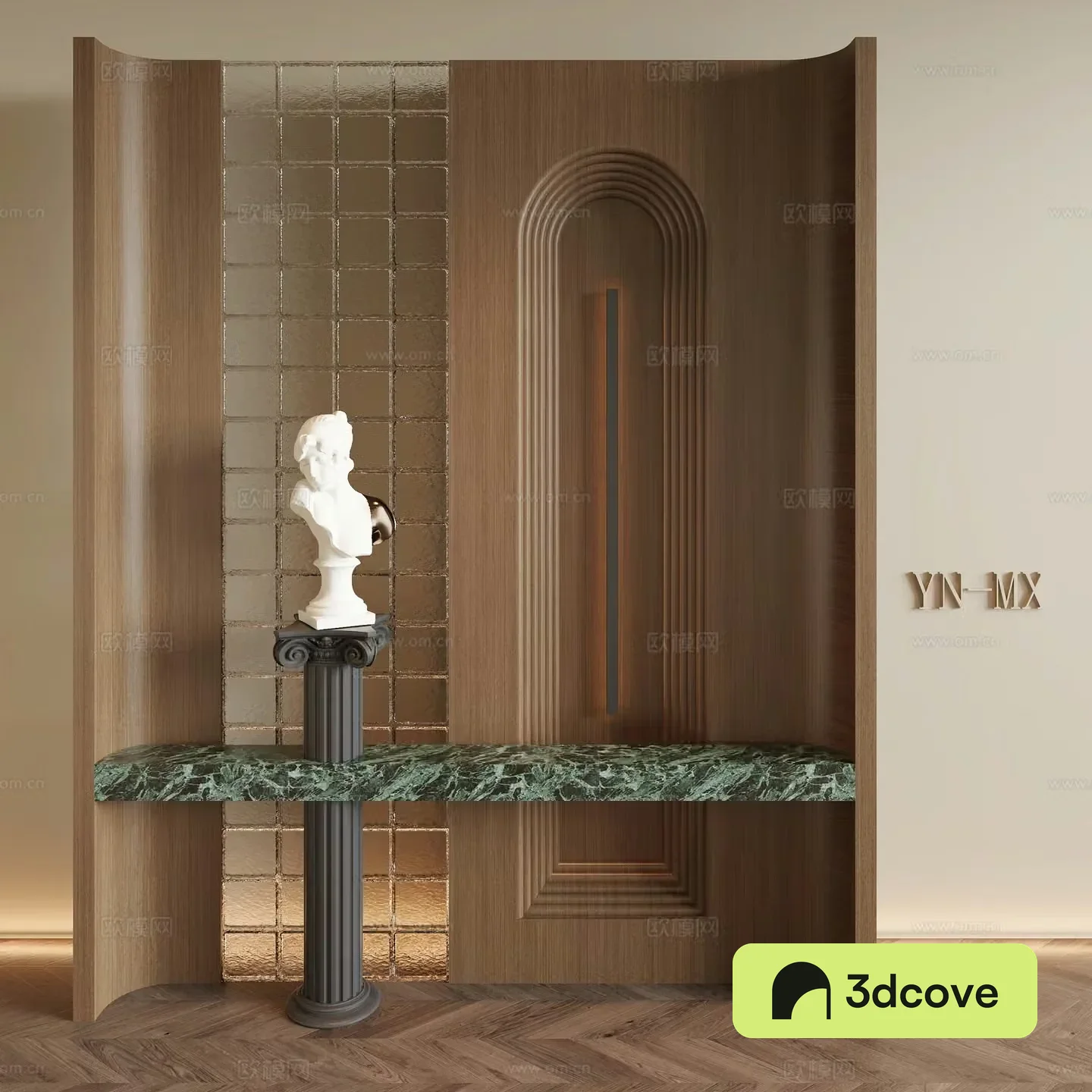 French entrance partition