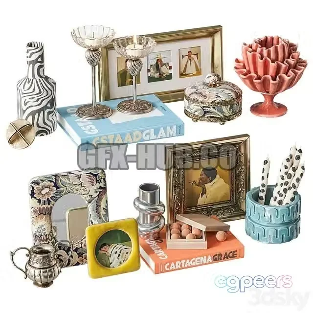 3ds Max Free – Decorative set NG30