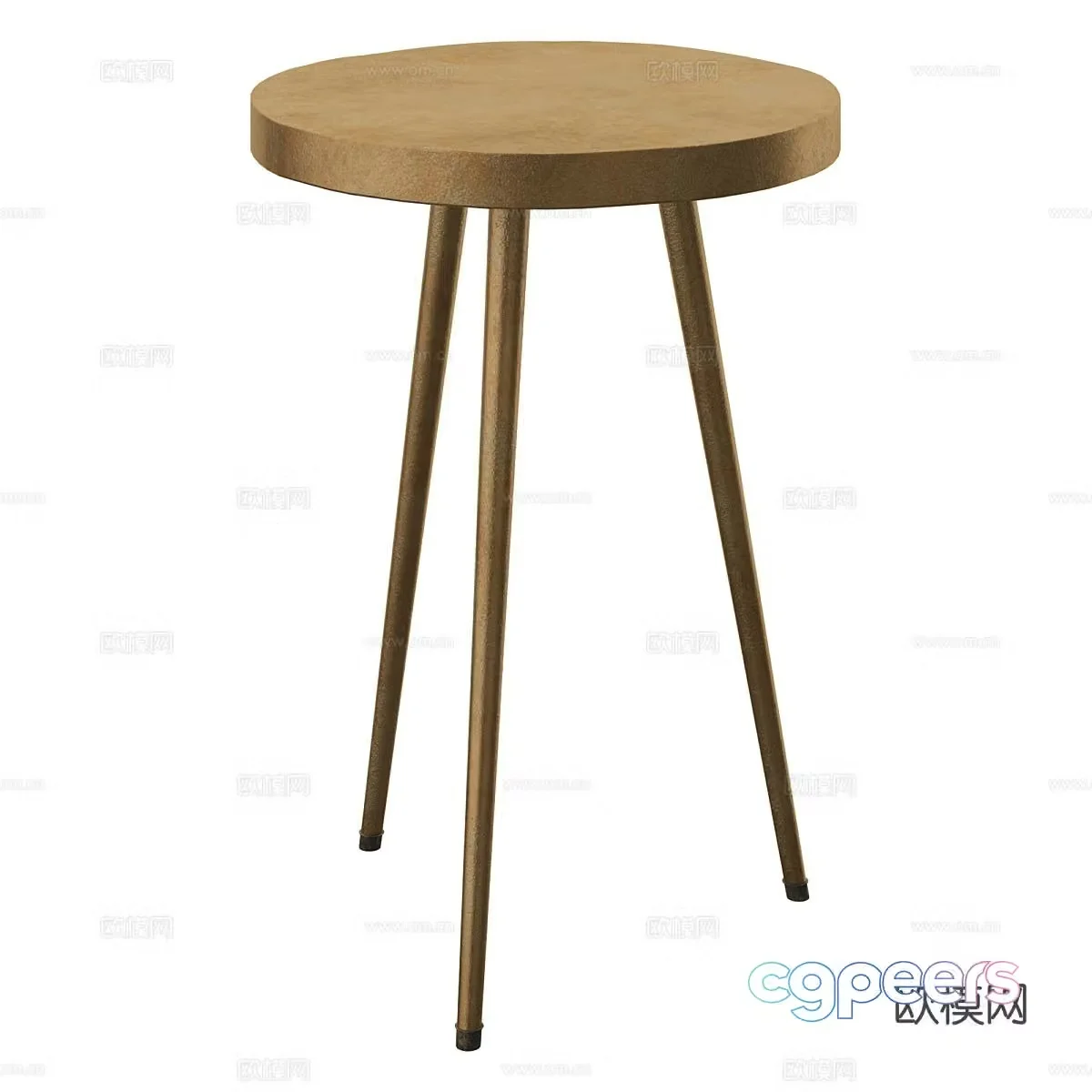 Light luxury corner table side table round table table table 3D model