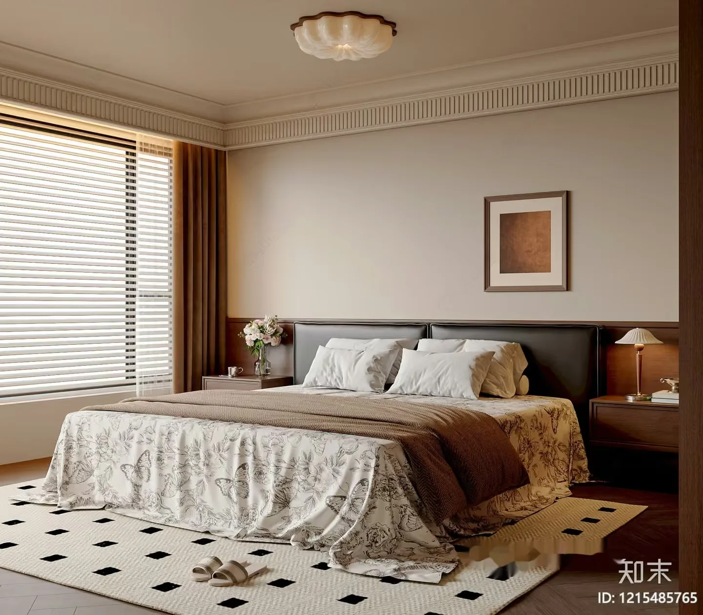 Cozy Bedroom 3D Model – 13193 – VRAY Render