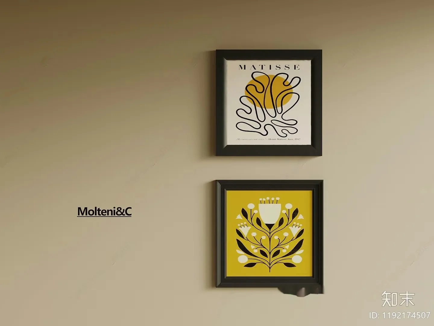 Modern Art Prints 3D Model – 16547 – VRAY Render