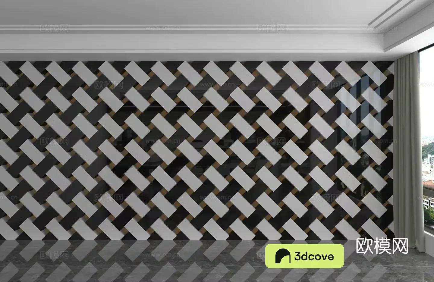 Modern background wall
