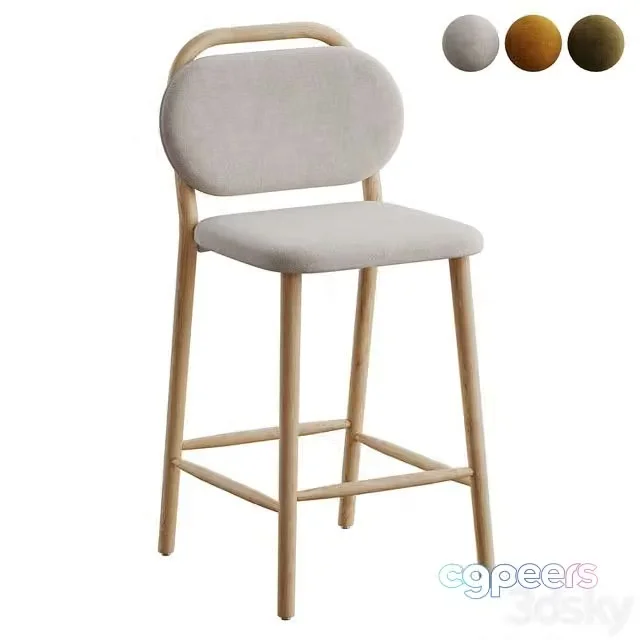 3ds Max Free – Barstool Helda by Kave Home