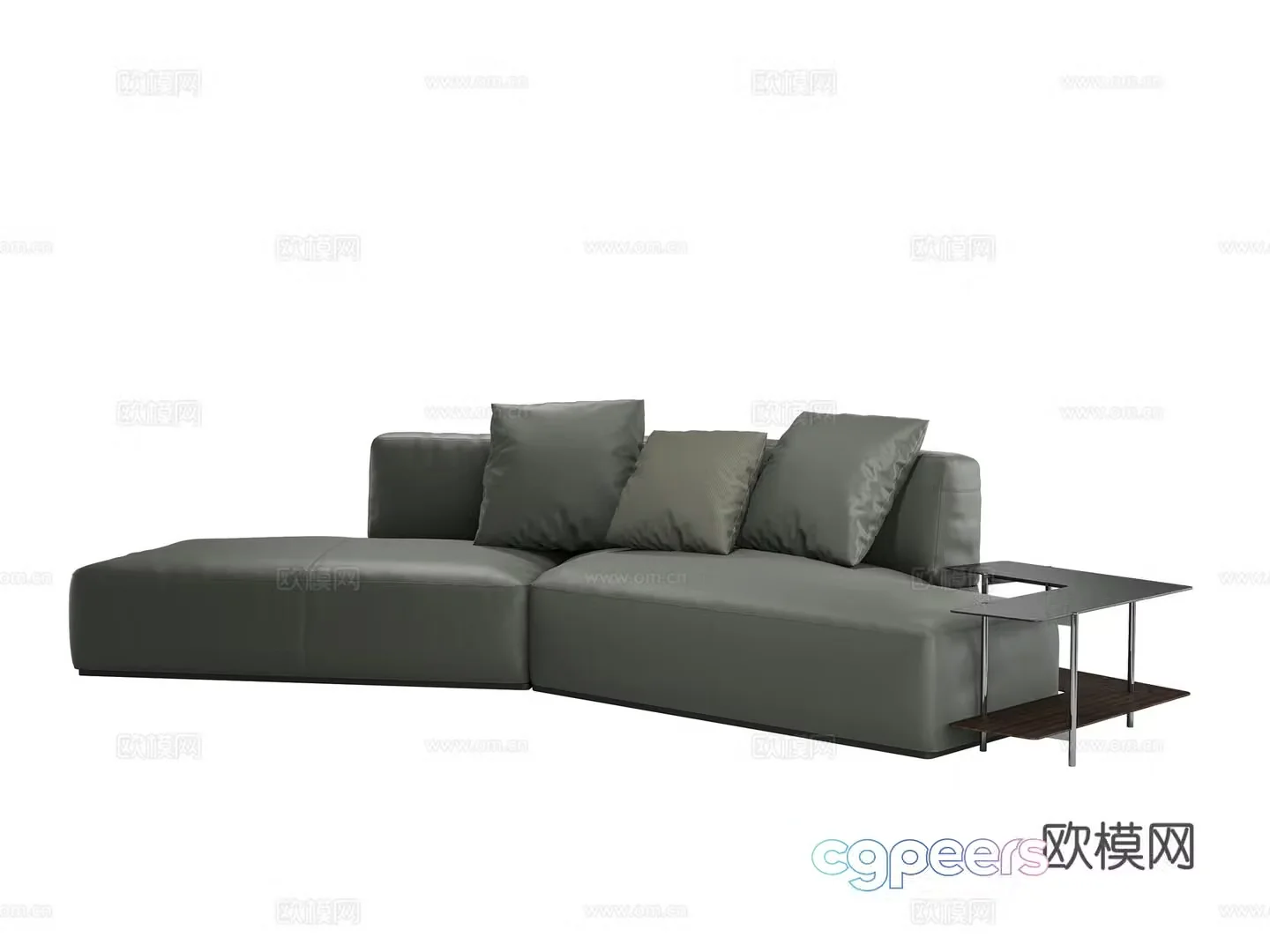Modern Italian corner sofa 3d model